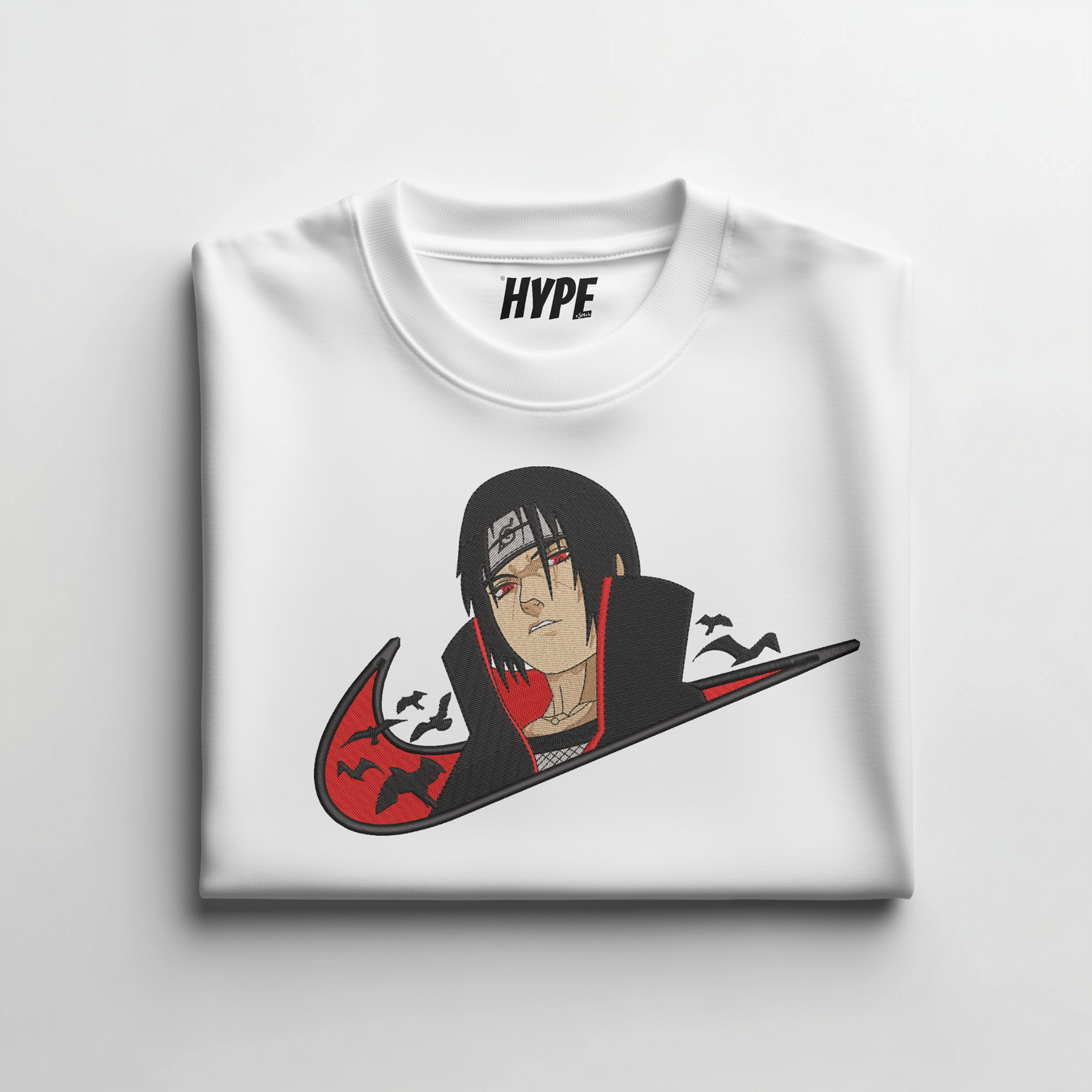 ITACHI UCHIHA EMBROIDERED T-SHIRT