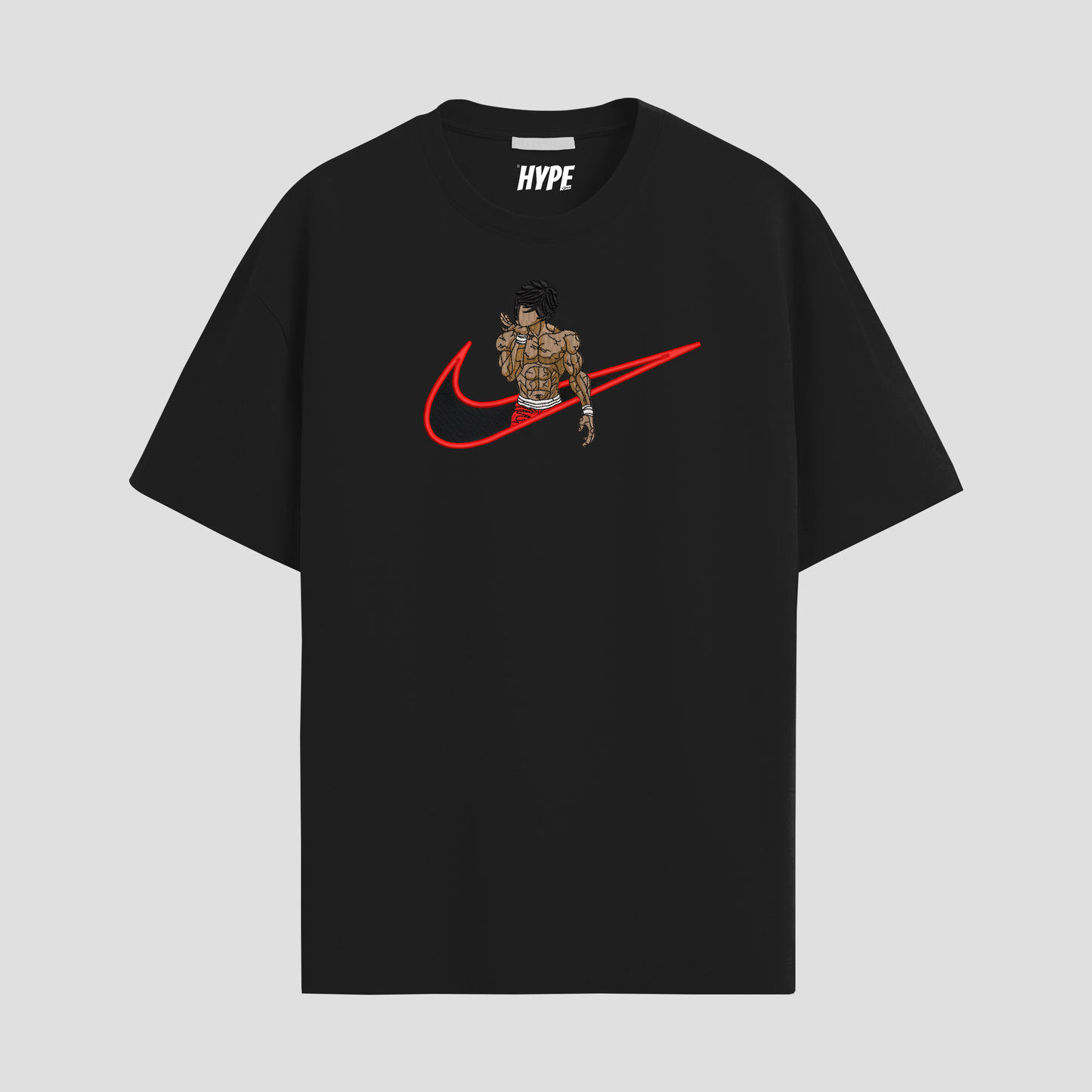 BAKI HANMA EMBROIDERED T-SHIRT