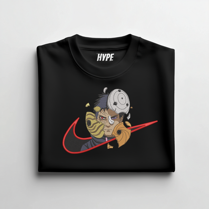 OBITO UCHIHA EMBROIDERED T-SHIRT