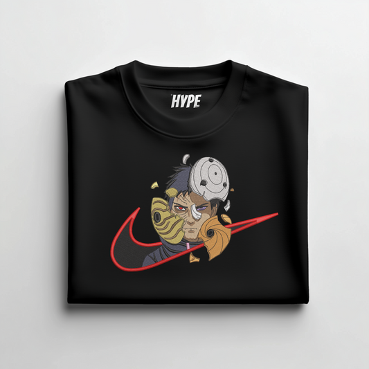 OBITO UCHIHA EMBROIDERED T-SHIRT