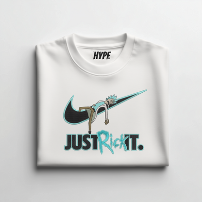 JUST RICK IT EMBROIDERED T-SHIRT