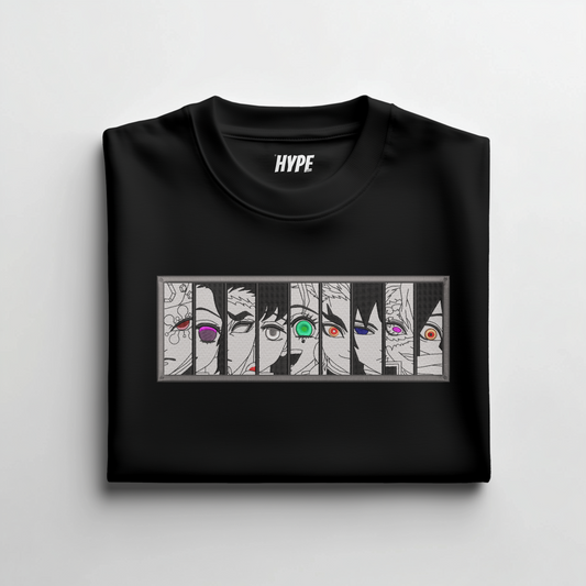 9 HASHIRA'S EMBROIDERED T-SHIRT