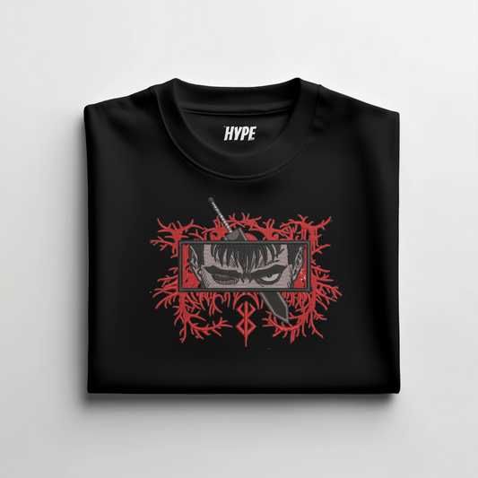 BERSERK EMBROIDERED T-SHIRT