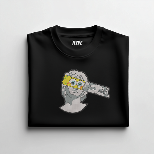 GREEK SPONGEBOB EMBROIDERED T-SHIRT