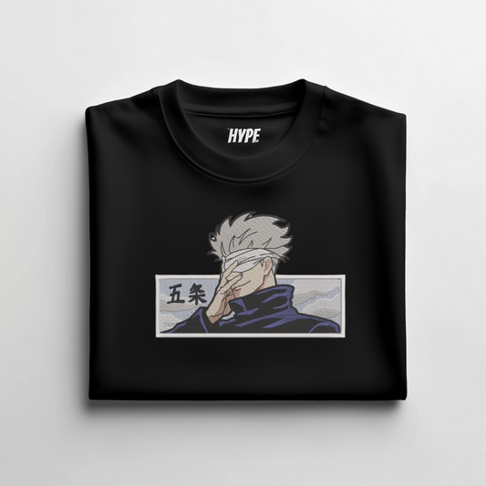 SATURO GOJO EMBROIDERED T-SHIRT