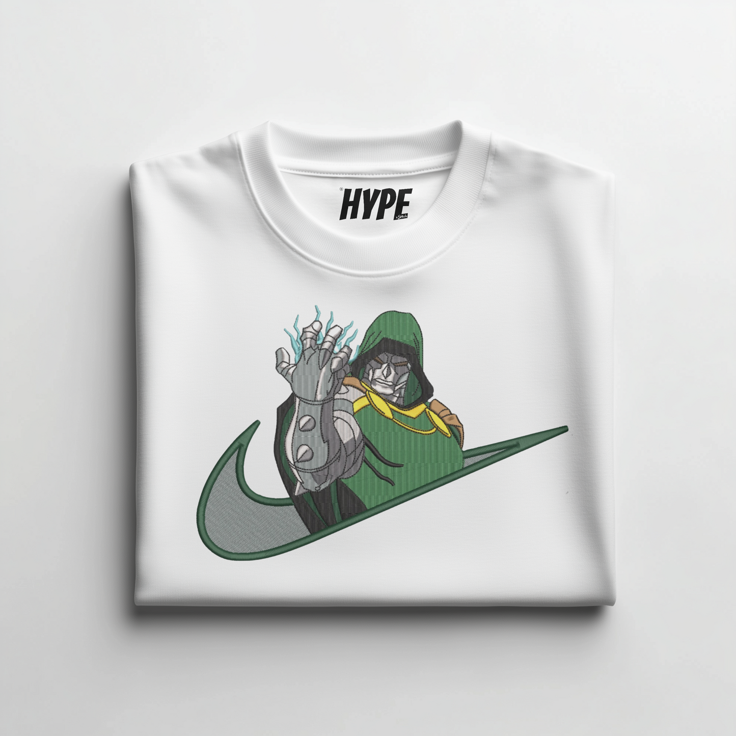 DR. DOOM EMBROIDERED T-SHIRT