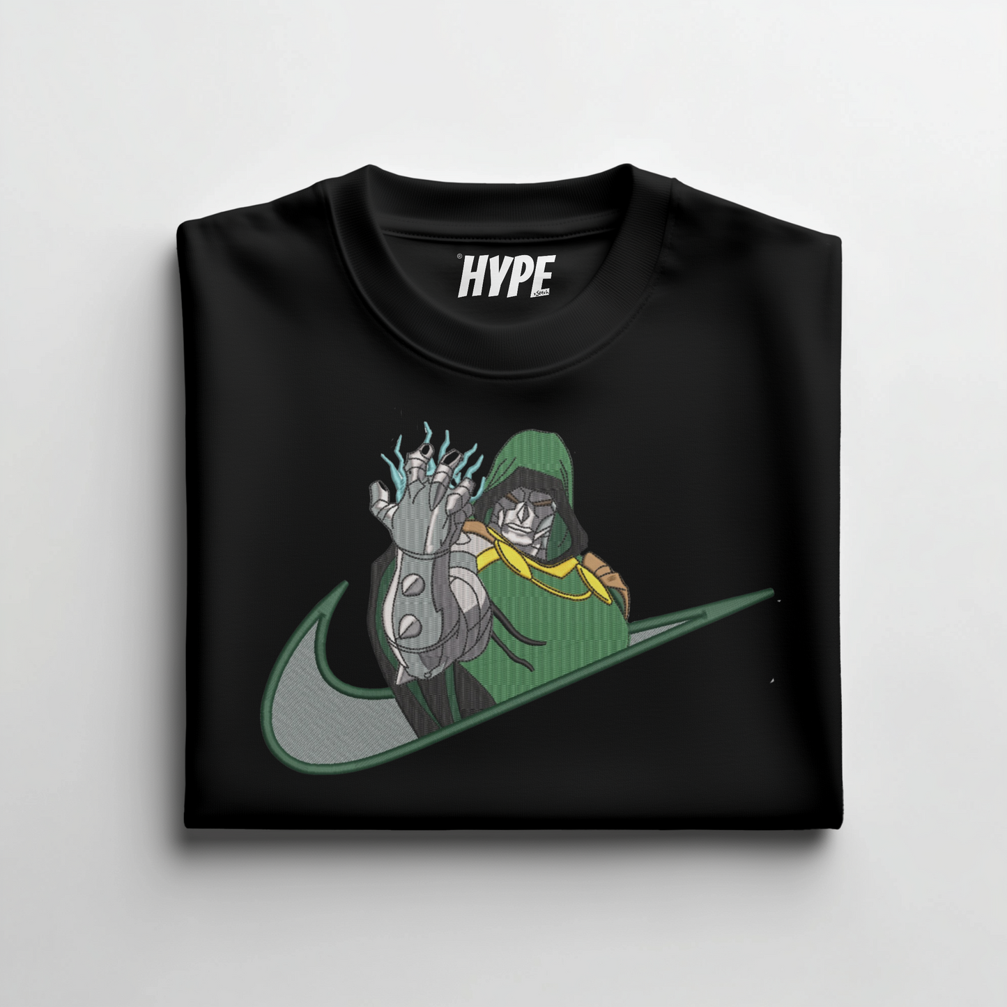 DR. DOOM EMBROIDERED T-SHIRT