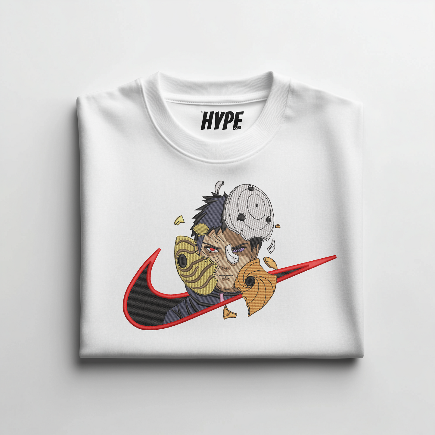 OBITO UCHIHA EMBROIDERED T-SHIRT