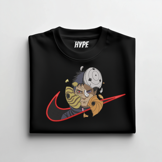 OBITO UCHIHA EMBROIDERED T-SHIRT
