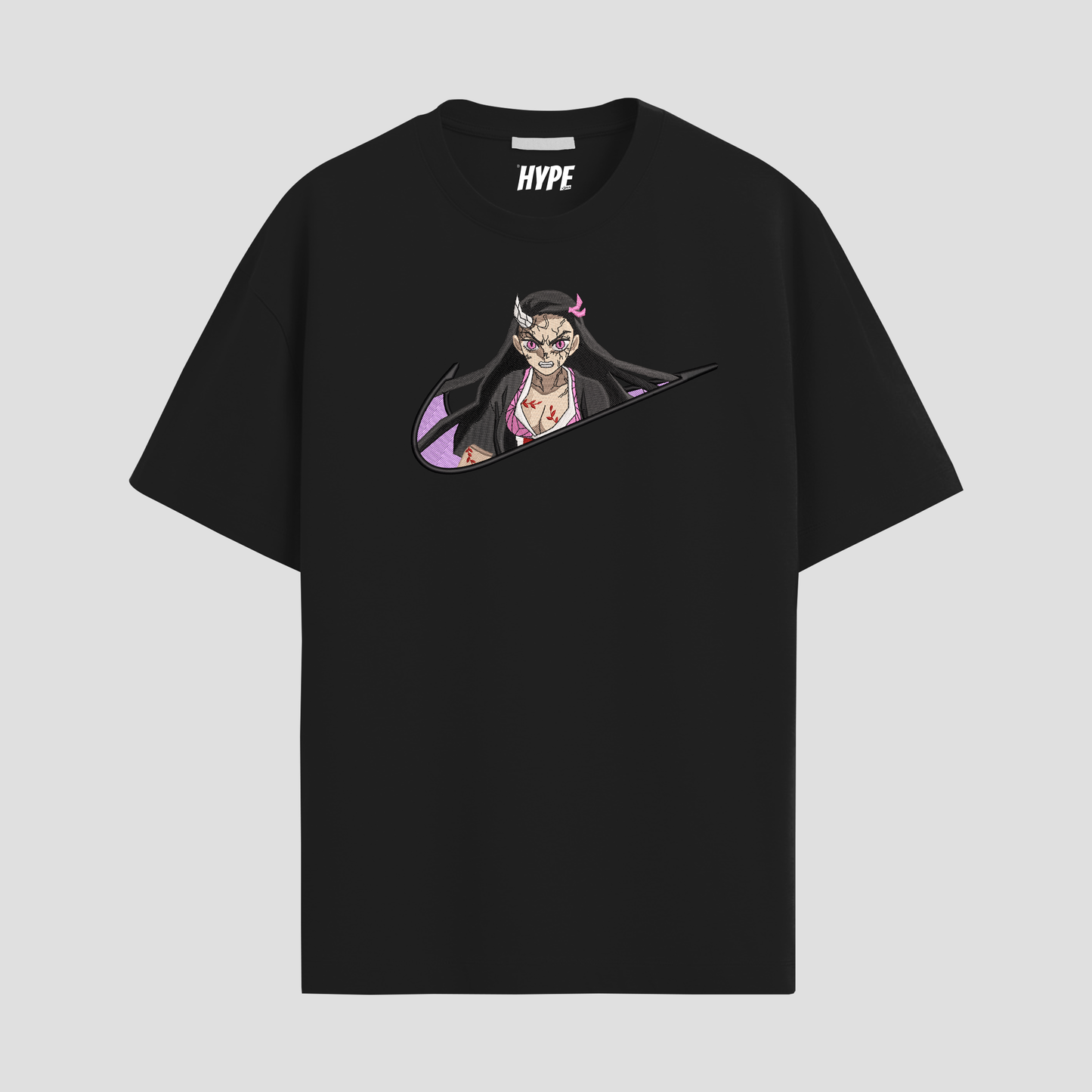 ANGRY NEZUKO EMBROIDERED T-SHIRT