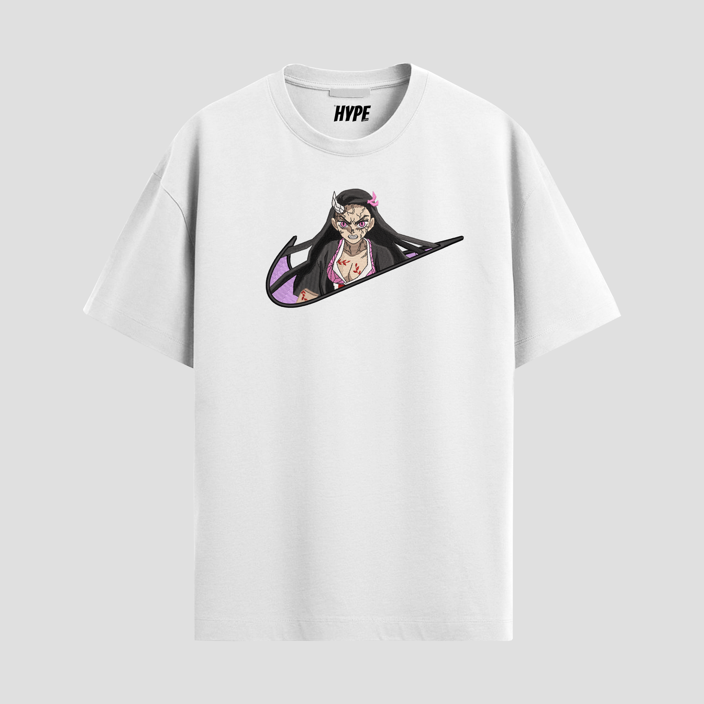 ANGRY NEZUKO EMBROIDERED T-SHIRT
