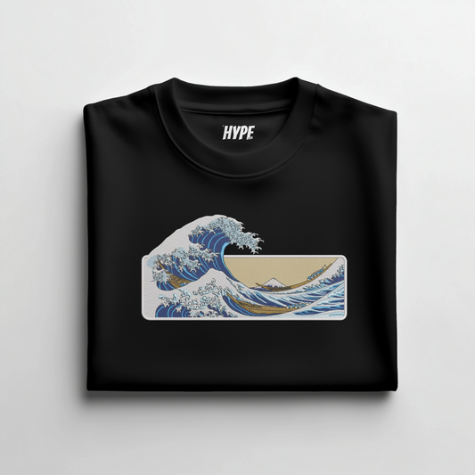 WAVE EMBROIDERED T-SHIRT